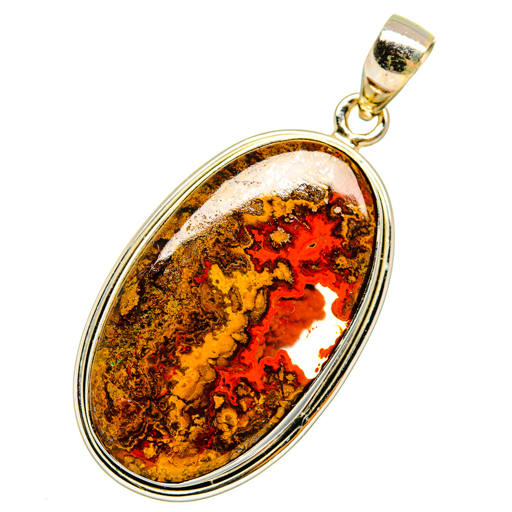 Moroccan Agate Pendants handcrafted by Ana Silver Co - PD10970