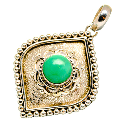 Chrysoprase Pendants handcrafted by Ana Silver Co - PD10991