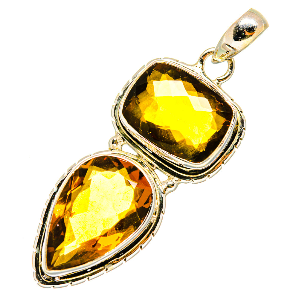 Mandarin Citrine Pendants handcrafted by Ana Silver Co - PD10993