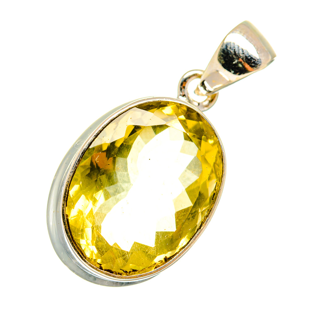Lemon Quartz Pendants handcrafted by Ana Silver Co - PD10995