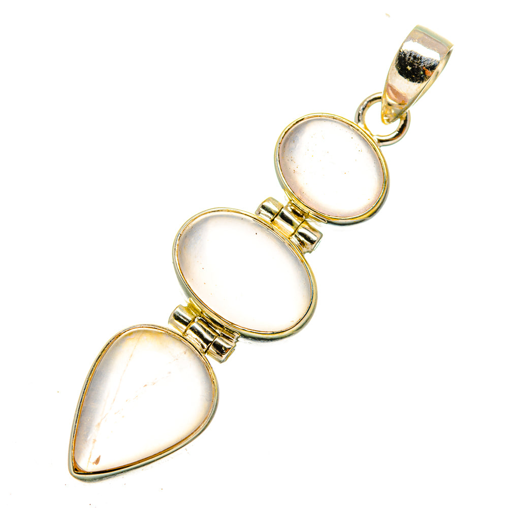 Rose Quartz Pendants handcrafted by Ana Silver Co - PD10998