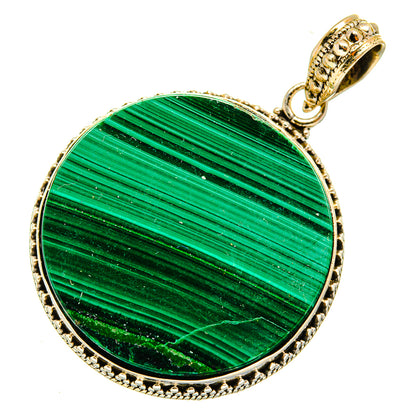 Malachite Pendants handcrafted by Ana Silver Co - PD11002