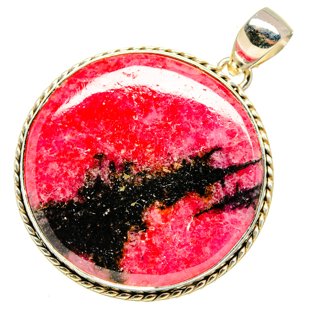 Rhodonite Pendants handcrafted by Ana Silver Co - PD11003