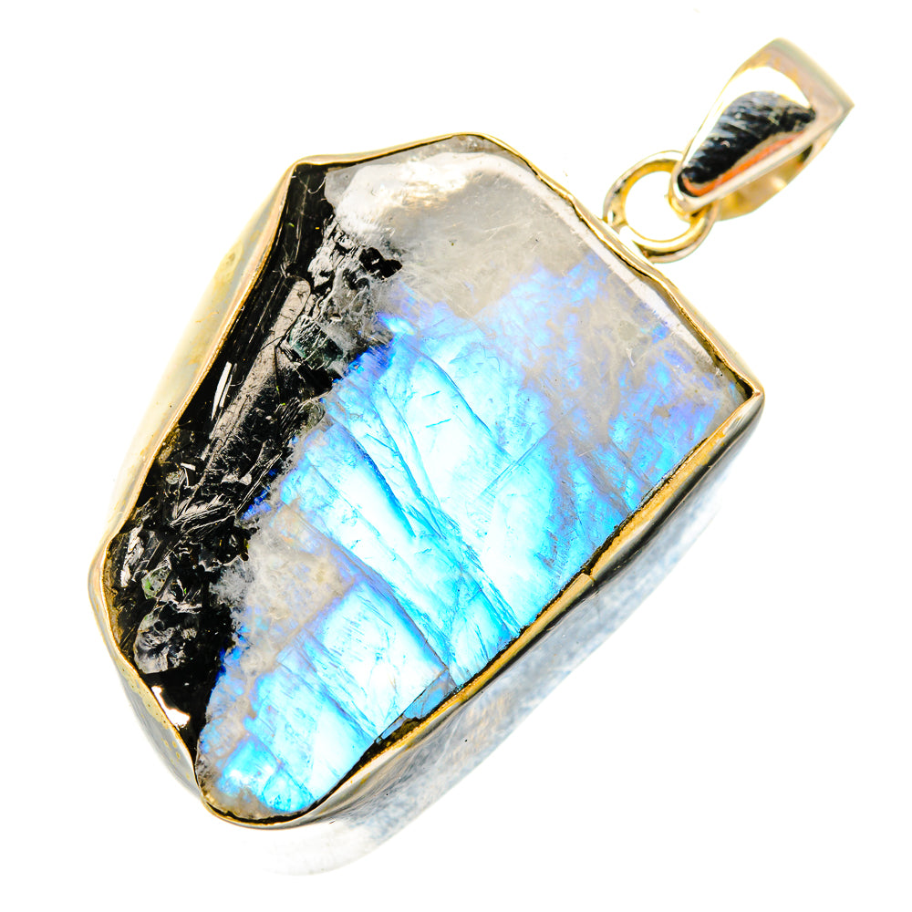 Rainbow Moonstone Pendants handcrafted by Ana Silver Co - PD11008