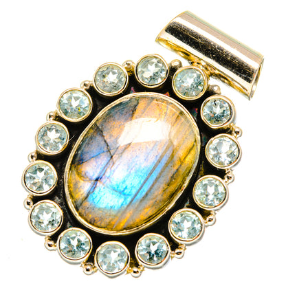 Labradorite Pendants handcrafted by Ana Silver Co - PD11014