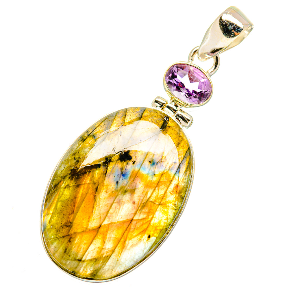 Labradorite Pendants handcrafted by Ana Silver Co - PD11016