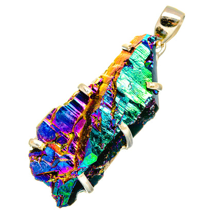 Titanium Sunshine Druzy Pendants handcrafted by Ana Silver Co - PD11018