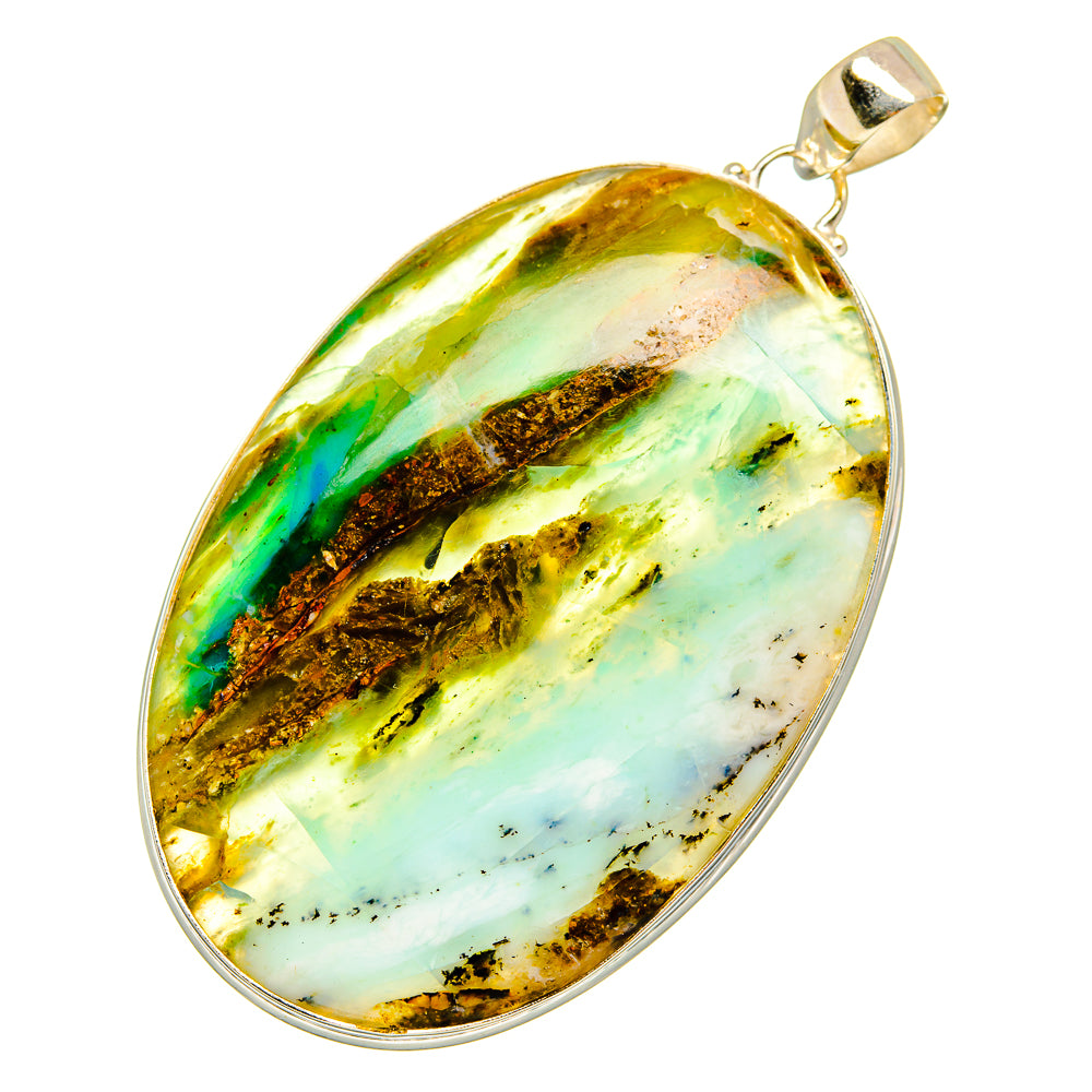 Peruvian Opal Pendants handcrafted by Ana Silver Co - PD11029