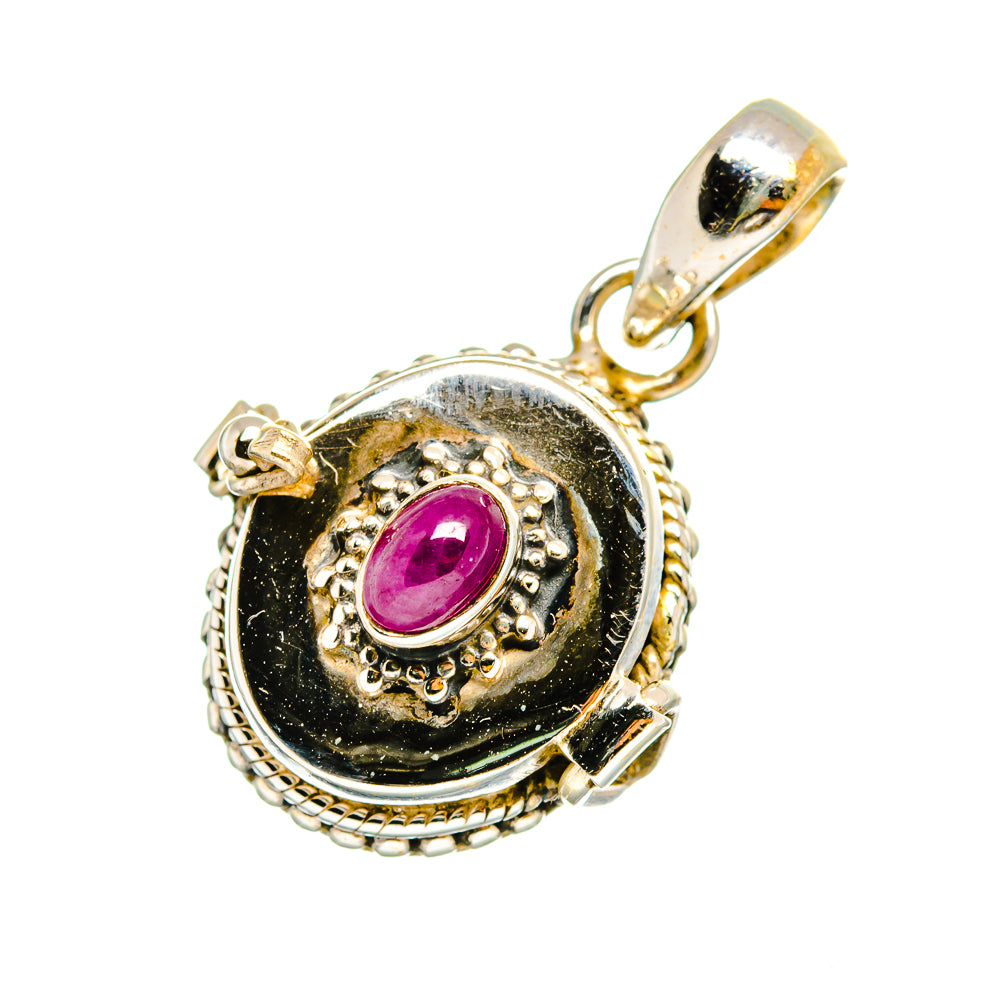 Ruby Pendants handcrafted by Ana Silver Co - PD11042