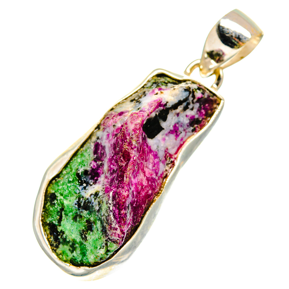 Ruby Zoisite Pendants handcrafted by Ana Silver Co - PD11057