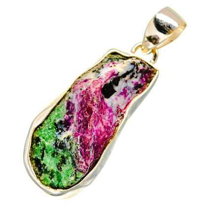 Ruby Zoisite Pendants handcrafted by Ana Silver Co - PD11057