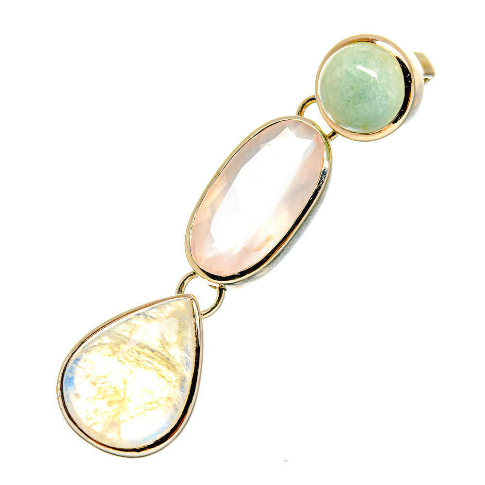Rainbow Moonstone Pendants handcrafted by Ana Silver Co - PD11078