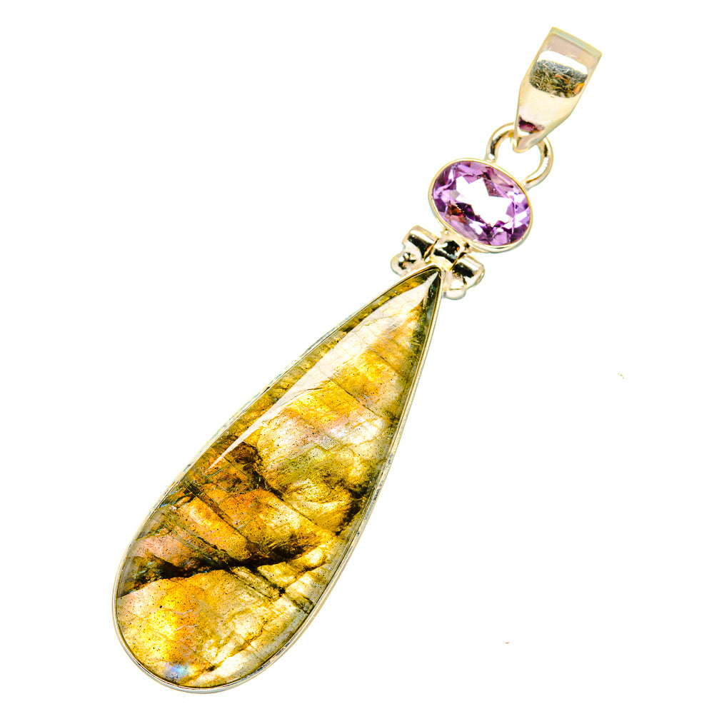 Labradorite Pendants handcrafted by Ana Silver Co - PD11083