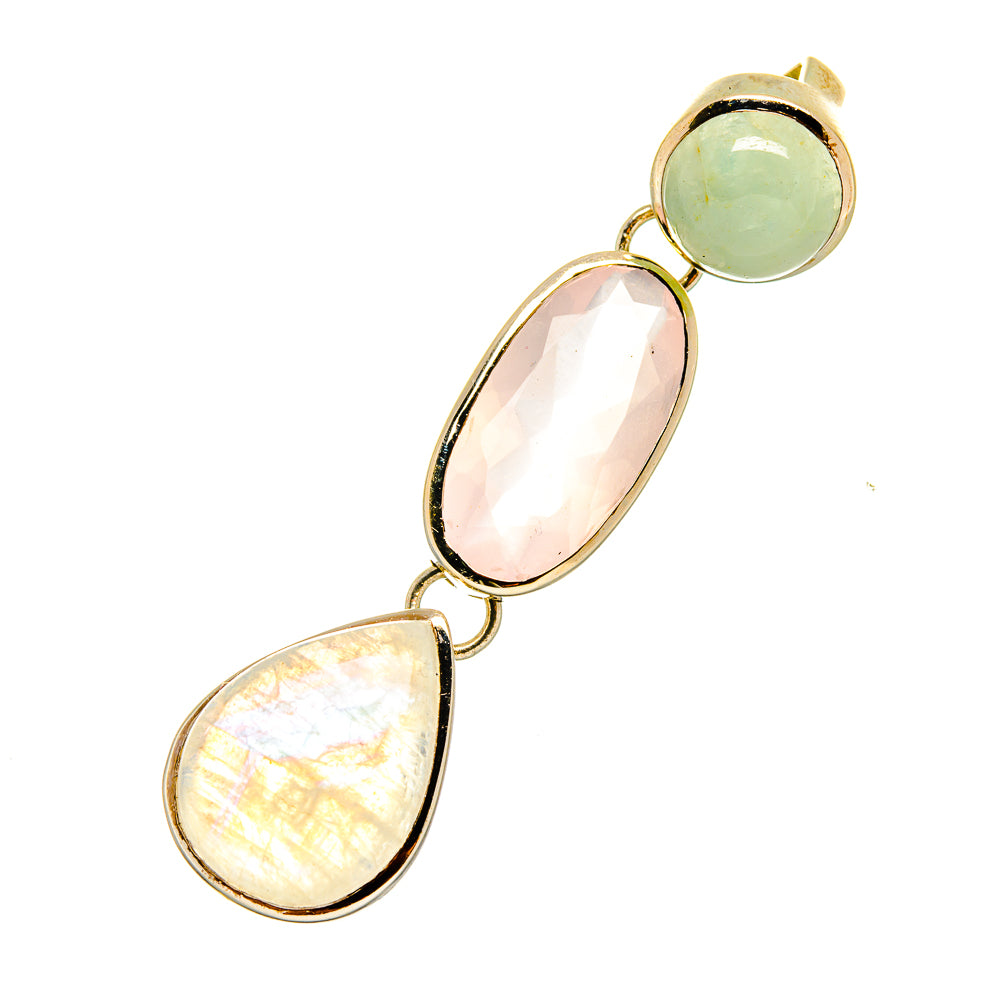 Rainbow Moonstone Pendants handcrafted by Ana Silver Co - PD11095