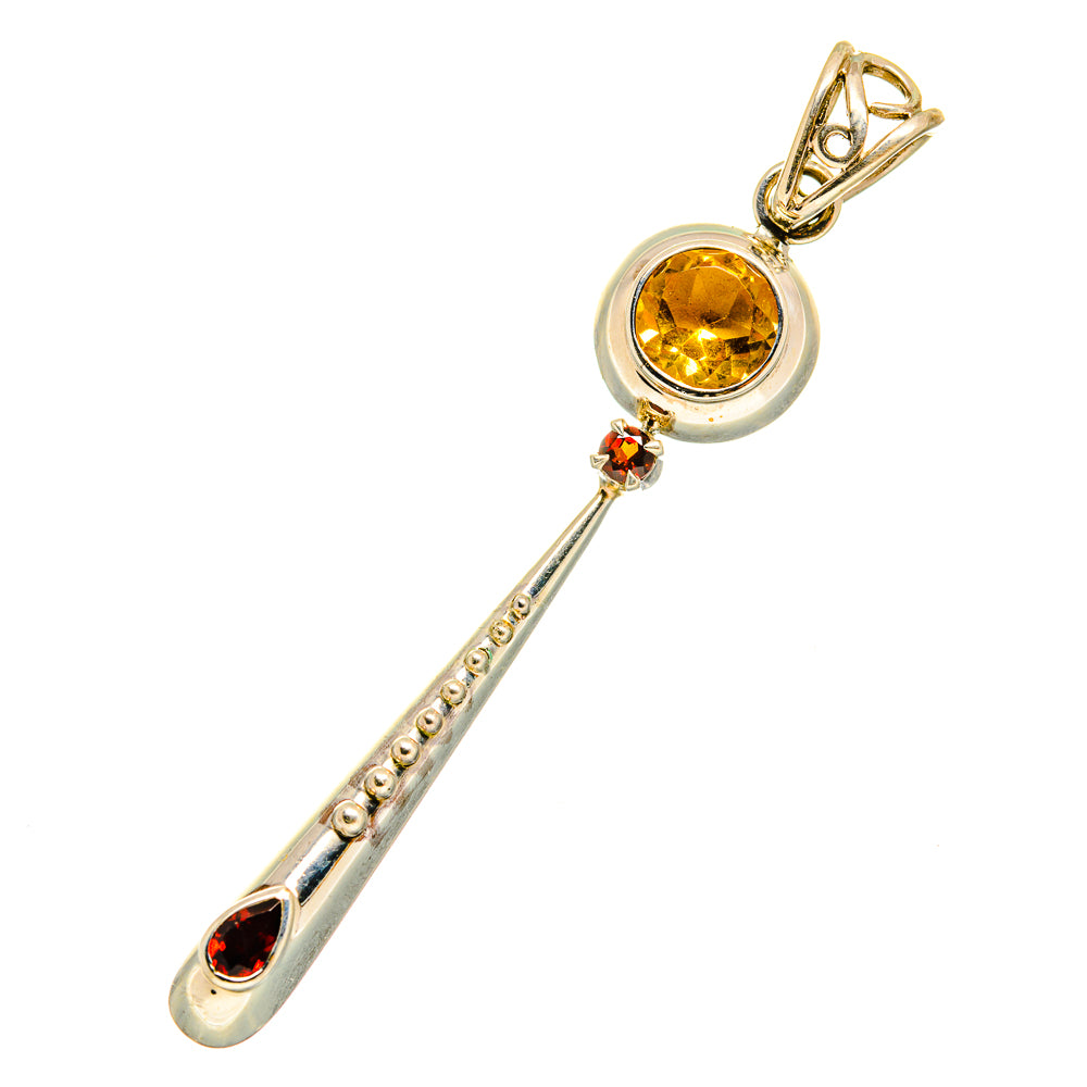 Citrine Pendants handcrafted by Ana Silver Co - PD11097