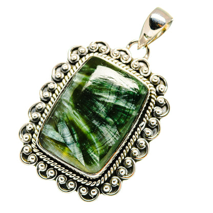 Seraphinite Pendants handcrafted by Ana Silver Co - PD11100