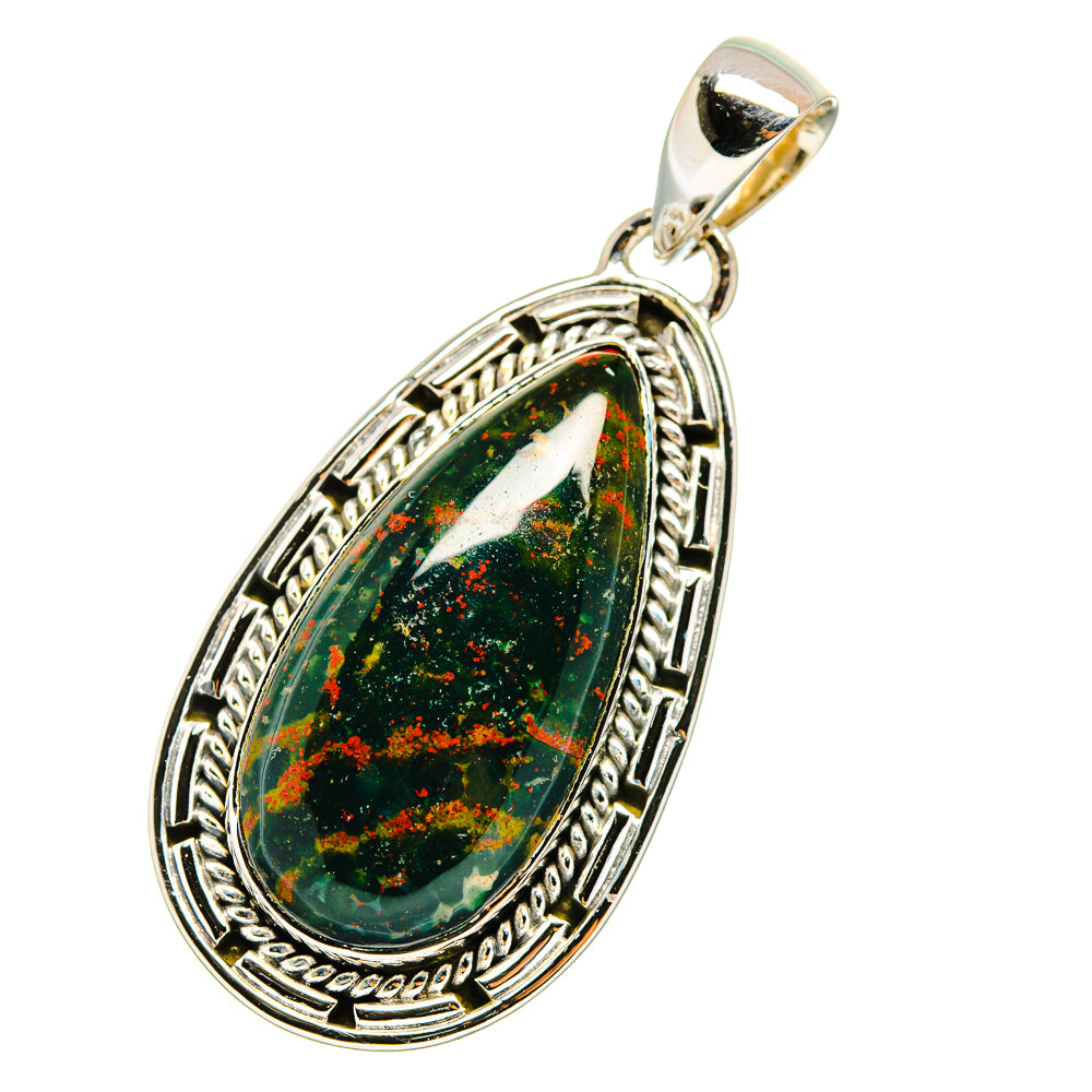 Bloodstone Pendants handcrafted by Ana Silver Co - PD11103