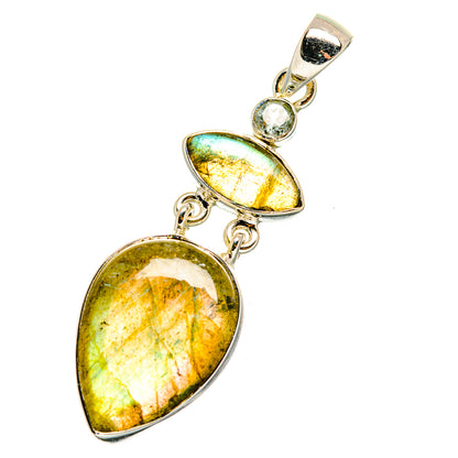 Labradorite Pendants handcrafted by Ana Silver Co - PD11115