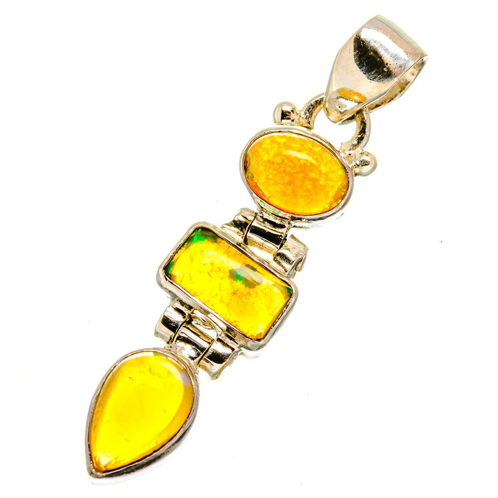 Ethiopian Opal Pendants handcrafted by Ana Silver Co - PD11116