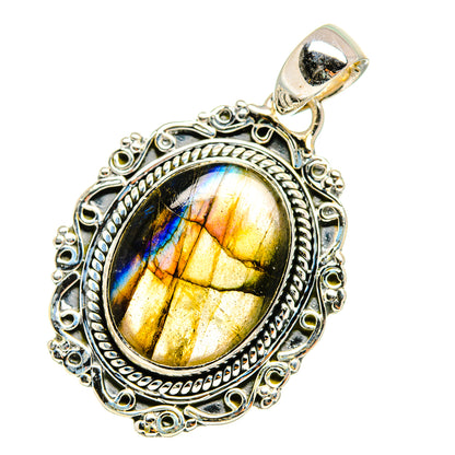 Labradorite Pendants handcrafted by Ana Silver Co - PD11118