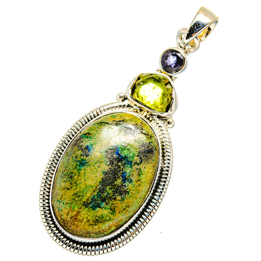 Chrysocolla Pendants handcrafted by Ana Silver Co - PD11120