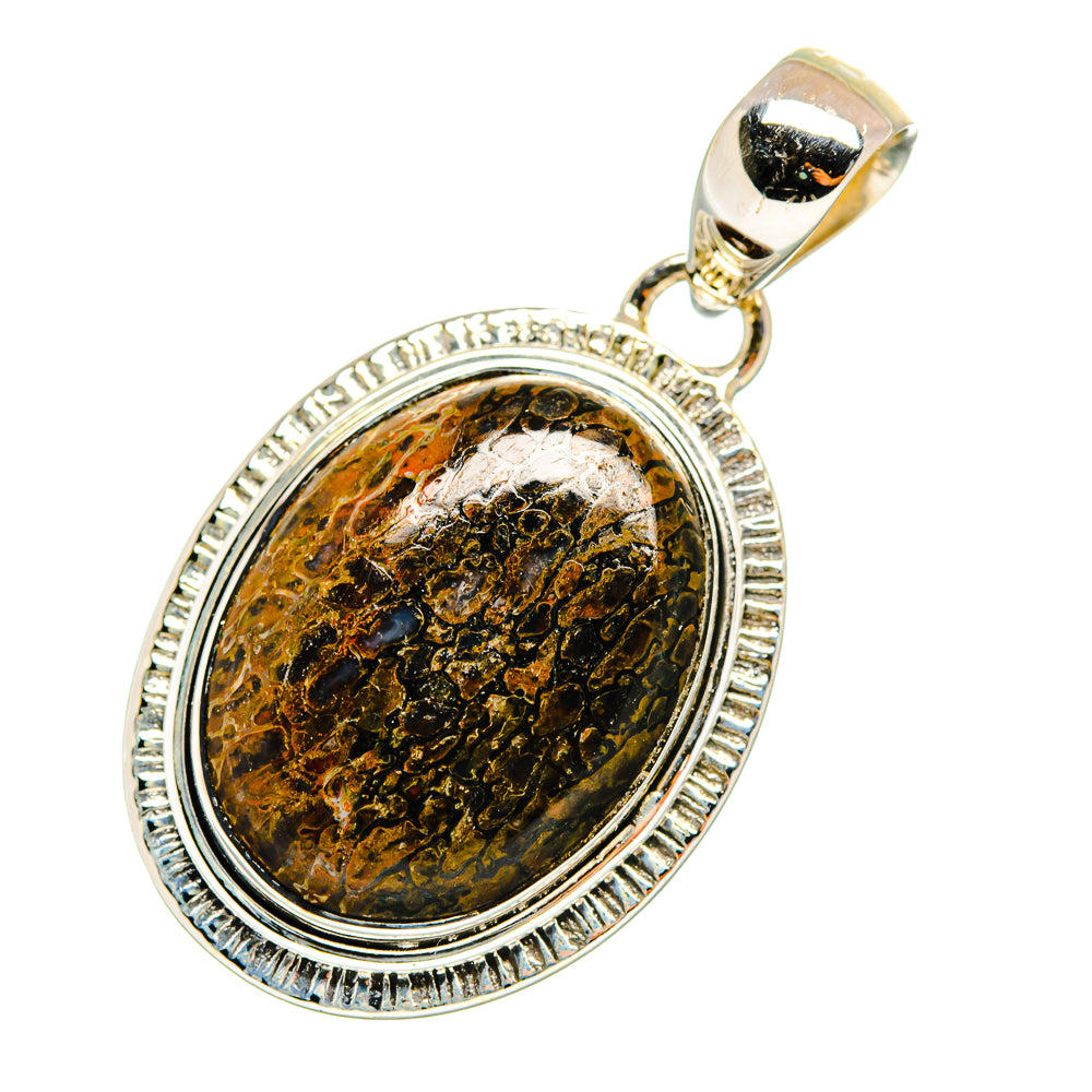 Dinosaur Bone Pendants handcrafted by Ana Silver Co - PD11132