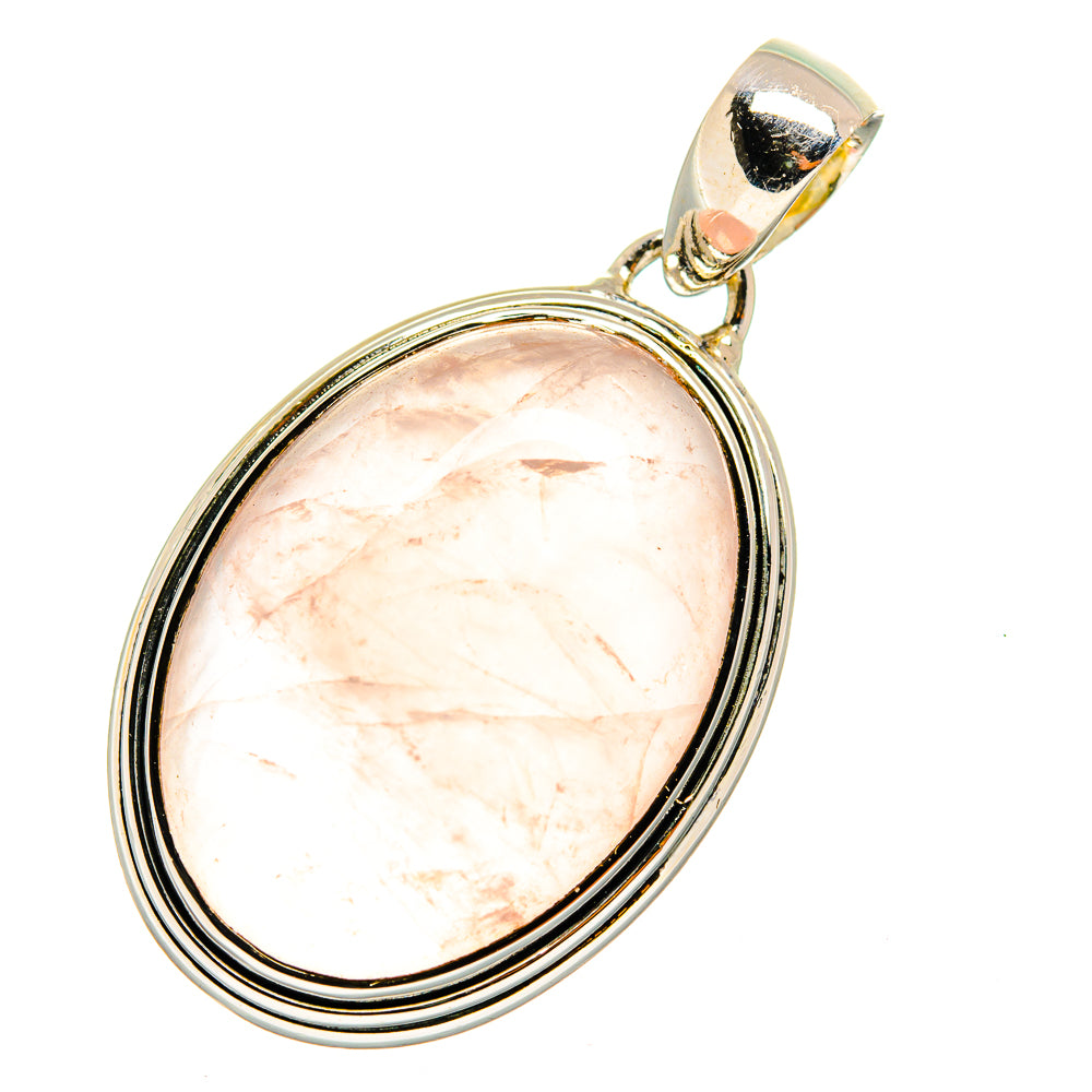 Rose Quartz Pendants handcrafted by Ana Silver Co - PD11135