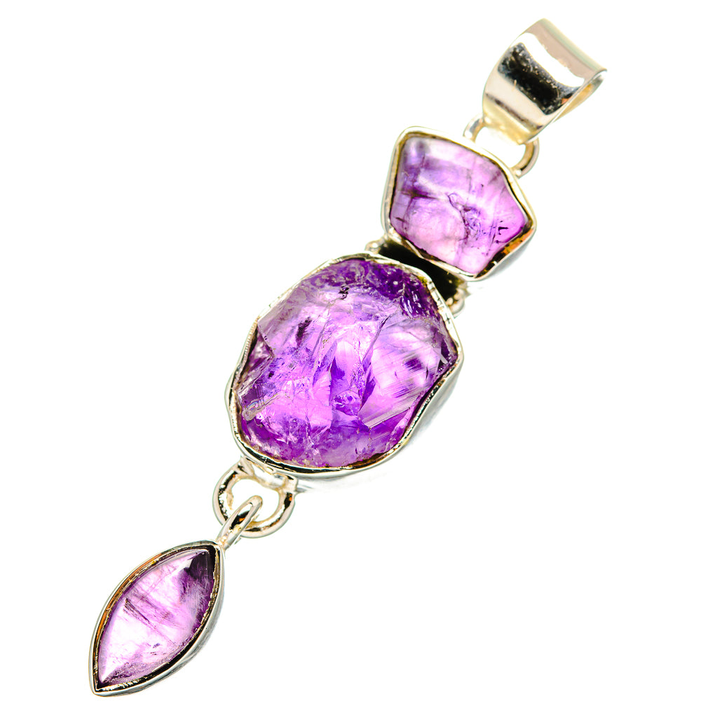 Amethyst Pendants handcrafted by Ana Silver Co - PD11138