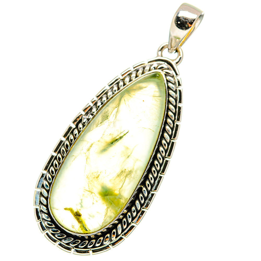 Prehnite Pendants handcrafted by Ana Silver Co - PD11142