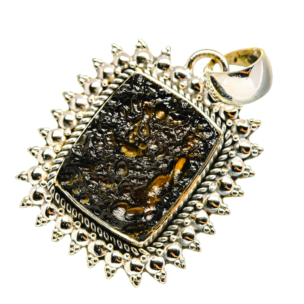 Tektite Pendants handcrafted by Ana Silver Co - PD11152