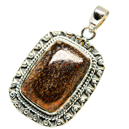 Dinosaur Bone Pendants handcrafted by Ana Silver Co - PD11153