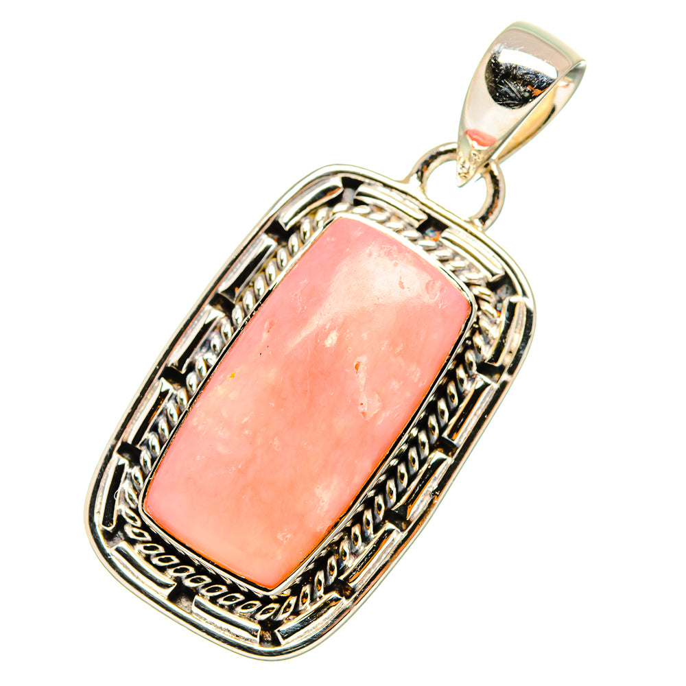 Pink Opal Pendants handcrafted by Ana Silver Co - PD11154