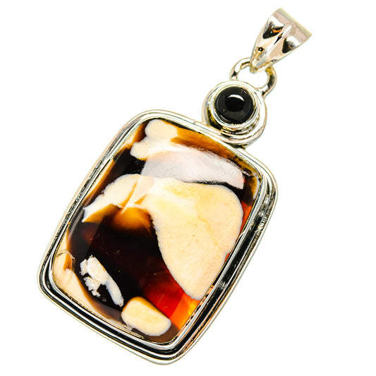 Peanut Wood Jasper Pendants handcrafted by Ana Silver Co - PD11157