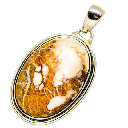 Peanut Wood Jasper Pendants handcrafted by Ana Silver Co - PD11158 - Photo 2