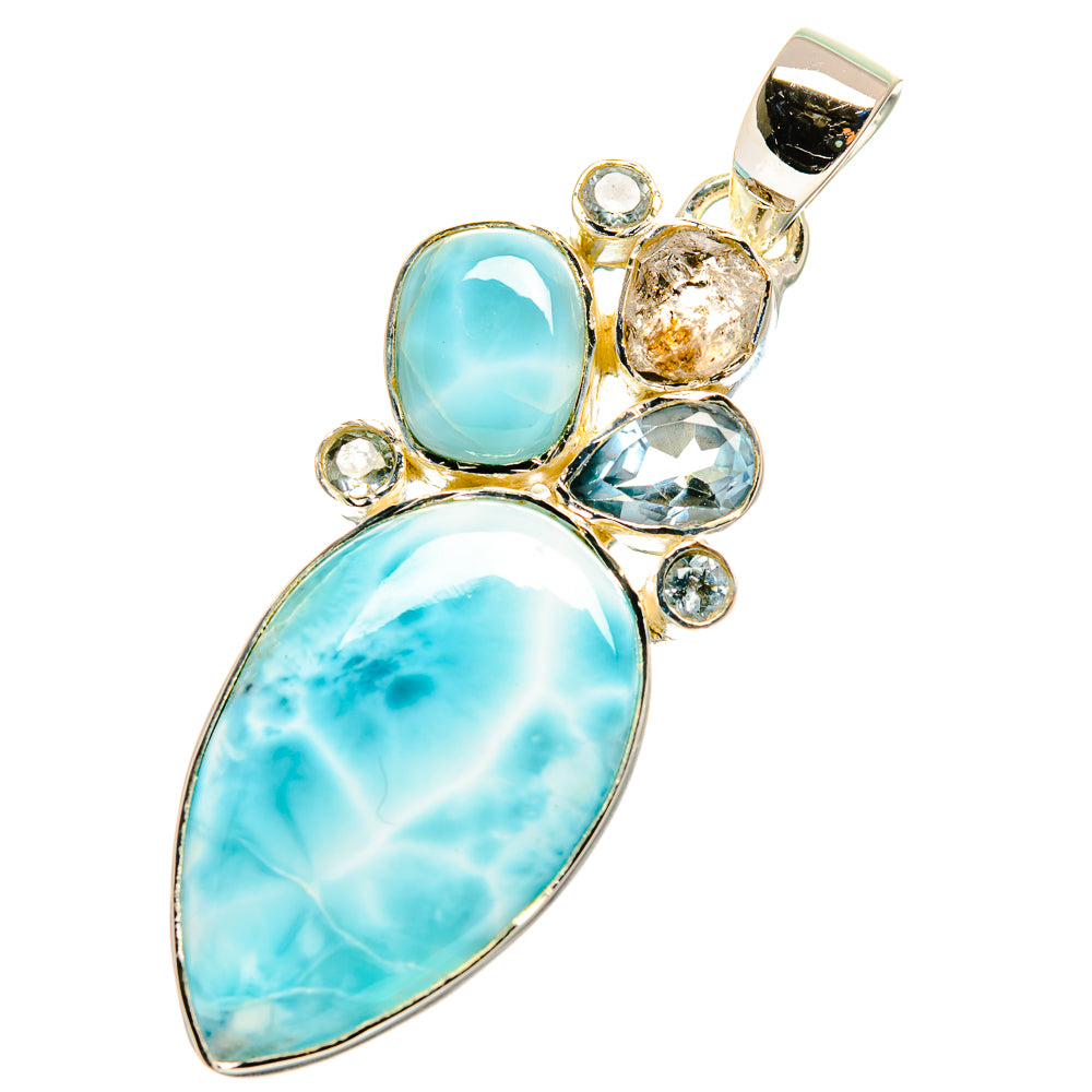 Larimar Pendants handcrafted by Ana Silver Co - PD11168