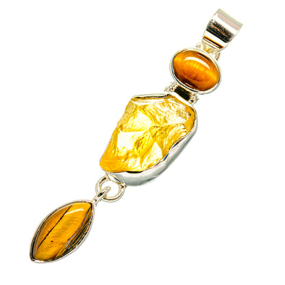 Citrine Pendants handcrafted by Ana Silver Co - PD11203
