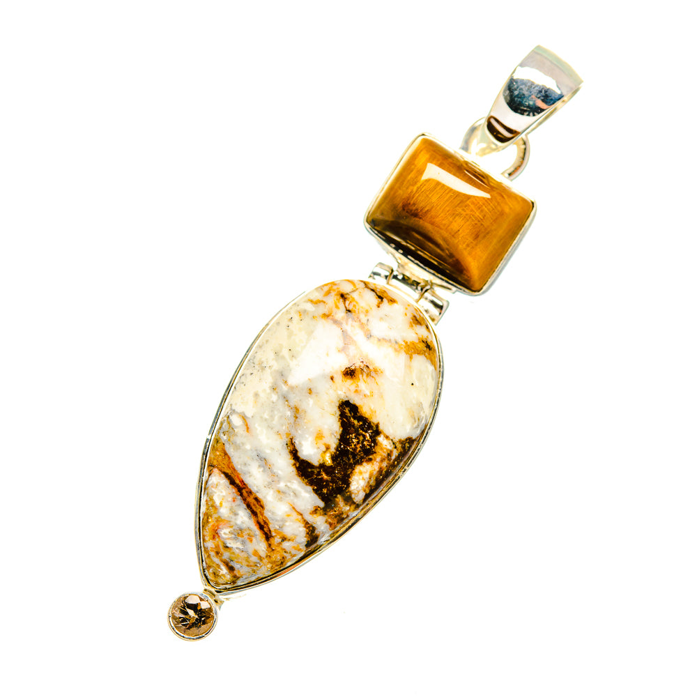 Peanut Wood Jasper Pendants handcrafted by Ana Silver Co - PD11205