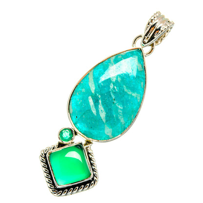 Amazonite Pendants handcrafted by Ana Silver Co - PD11206