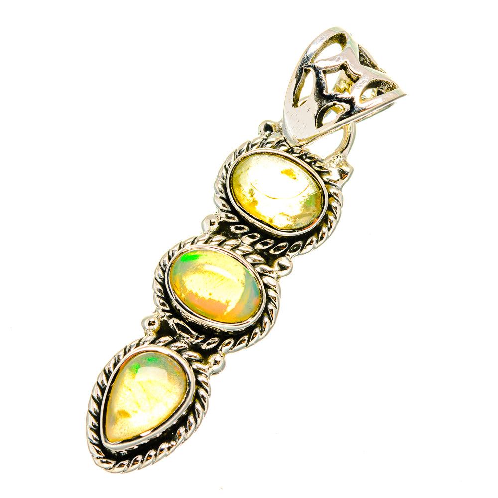 Ethiopian Opal Pendants handcrafted by Ana Silver Co - PD11219