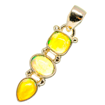 Ethiopian Opal Pendants handcrafted by Ana Silver Co - PD11221