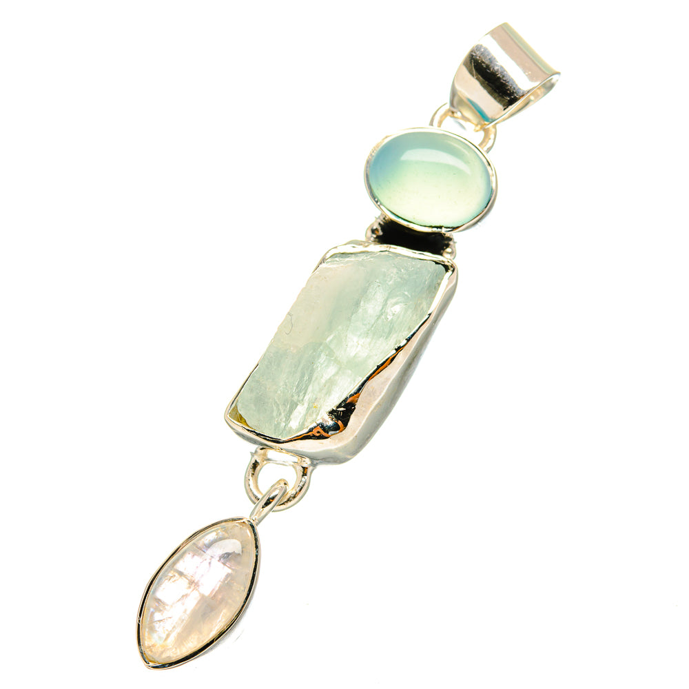 Aquamarine Pendants handcrafted by Ana Silver Co - PD11229