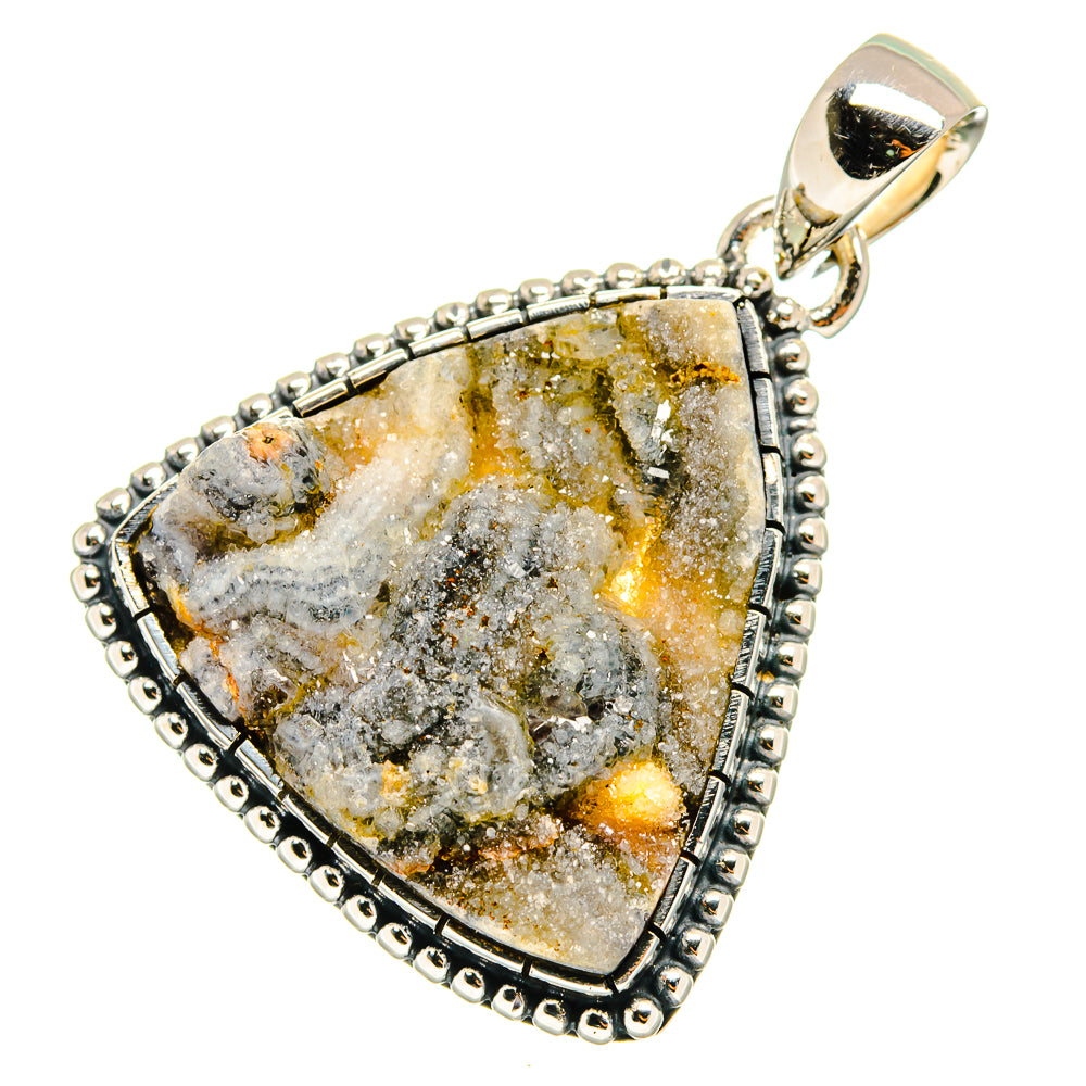 Desert Druzy Pendants handcrafted by Ana Silver Co - PD11234