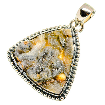 Desert Druzy Pendants handcrafted by Ana Silver Co - PD11234