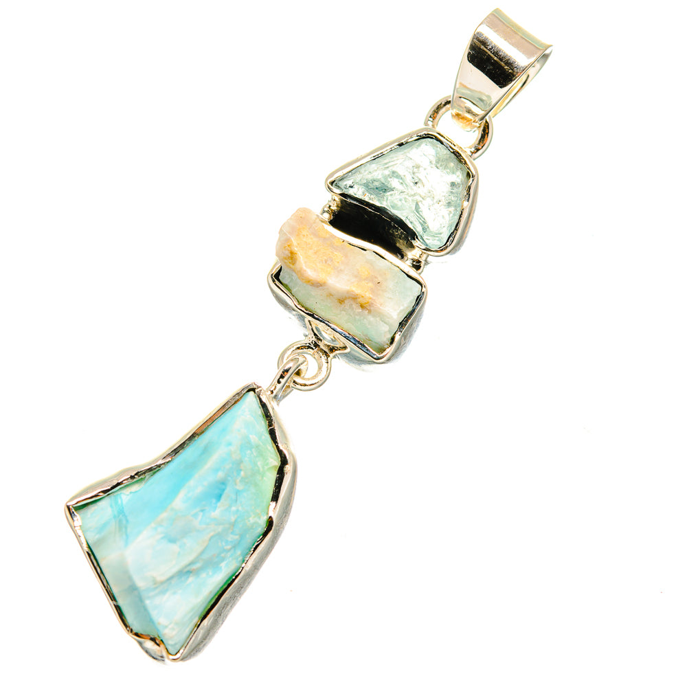 Larimar Pendants handcrafted by Ana Silver Co - PD11235