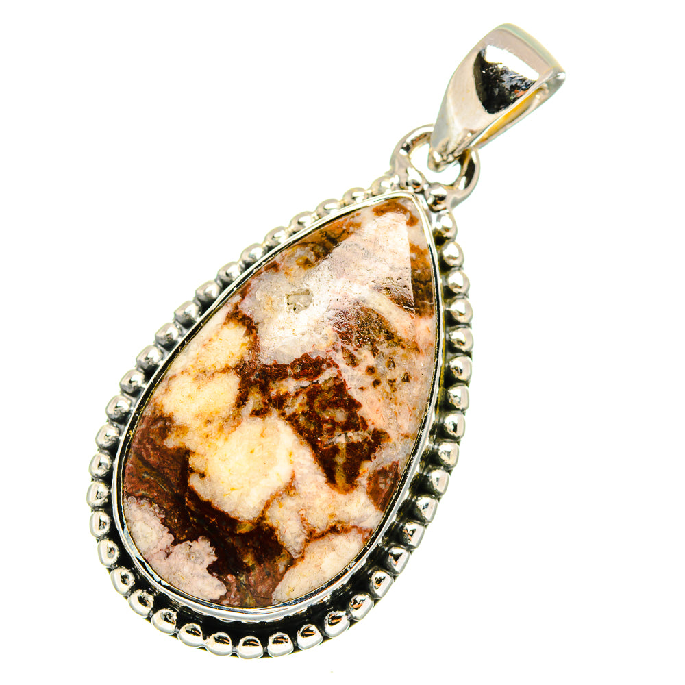 Peanut Wood Jasper Pendants handcrafted by Ana Silver Co - PD11238 - Photo 2