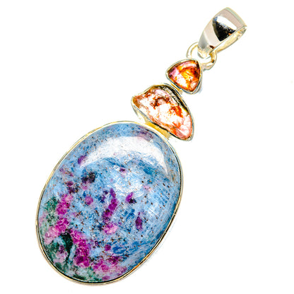 Ruby Fuchsite Pendants handcrafted by Ana Silver Co - PD11257