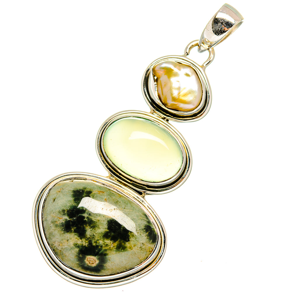 Ocean Jasper Pendants handcrafted by Ana Silver Co - PD11258