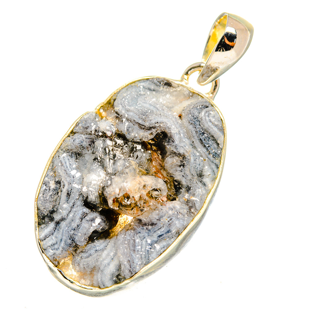 Desert Druzy Pendants handcrafted by Ana Silver Co - PD11264