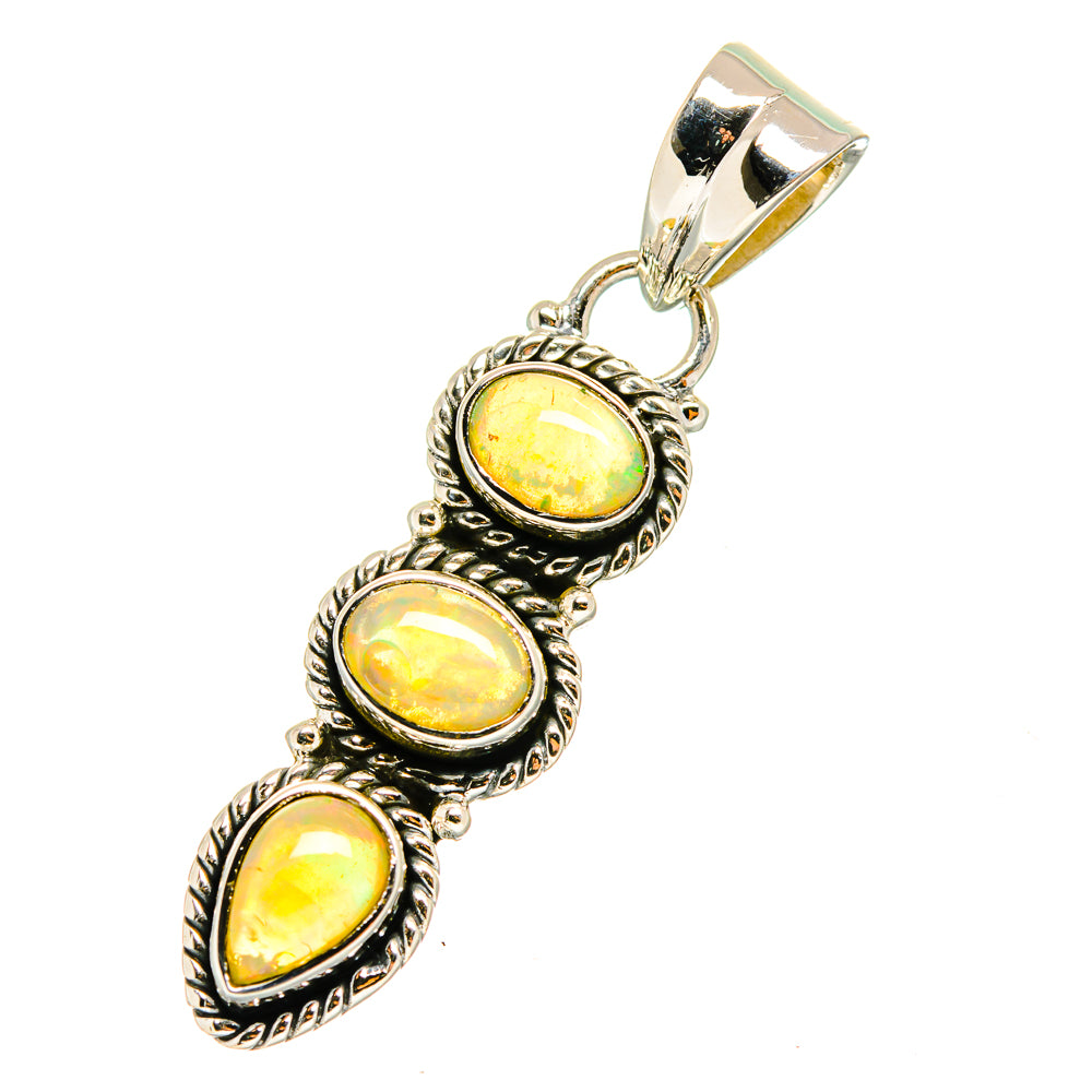 Ethiopian Opal Pendants handcrafted by Ana Silver Co - PD11266