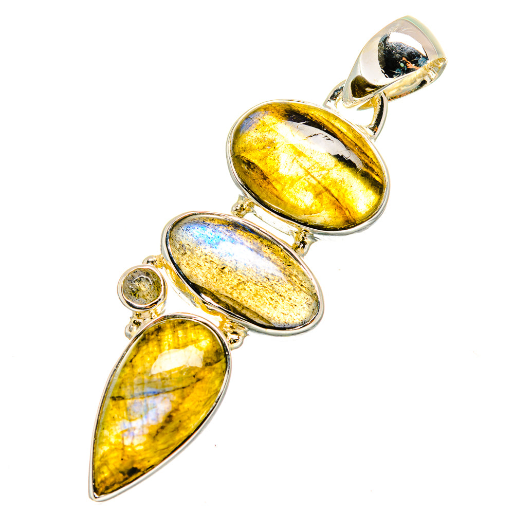 Labradorite Pendants handcrafted by Ana Silver Co - PD11268